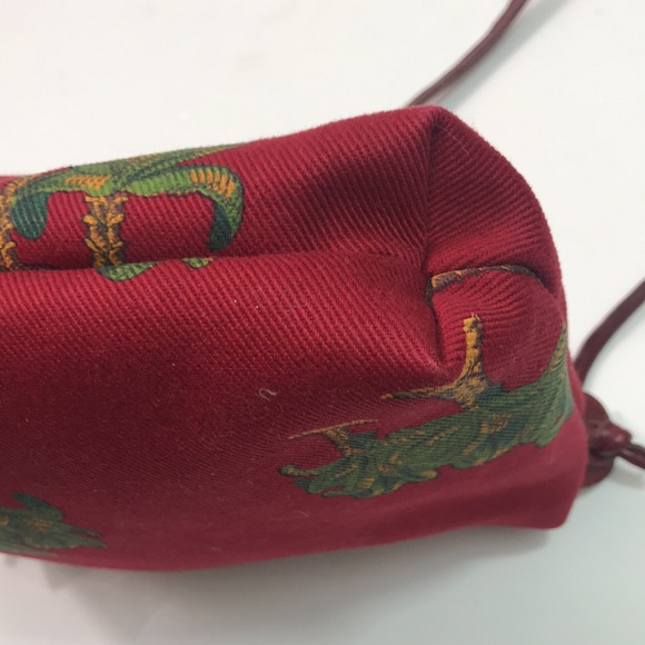 Vintage Italian bag in fabric w leather trim, VGVC - Picture 3 of 6